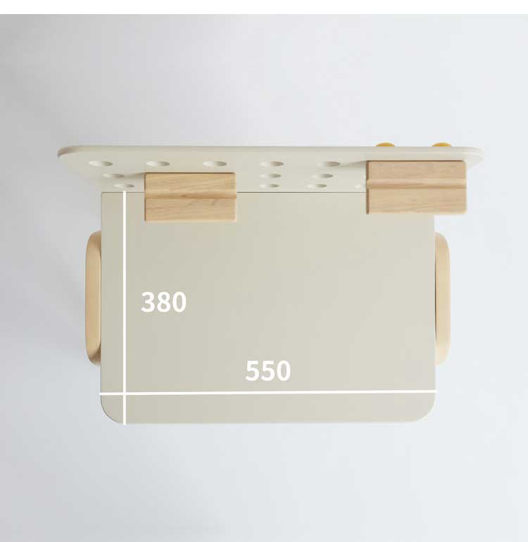 子供用 机 デスク 子供テーブル キッズデスク 木製 リビング学習 学習机 勉強机 お絵かき 有孔ボード 棚板 Kids Desk -emy- ILT-3641(代引不可)