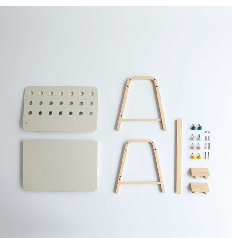 子供用 机 デスク 子供テーブル キッズデスク 木製 リビング学習 学習机 勉強机 お絵かき 有孔ボード 棚板 Kids Desk -emy- ILT-3641(代引不可)