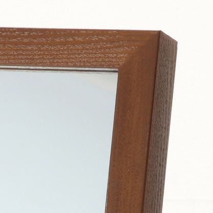 スタンドミラー インセットミラー 飛散防止対策 姿見ミラー シンプル 鏡 木製ミラー 全身ミラー(代引不可)