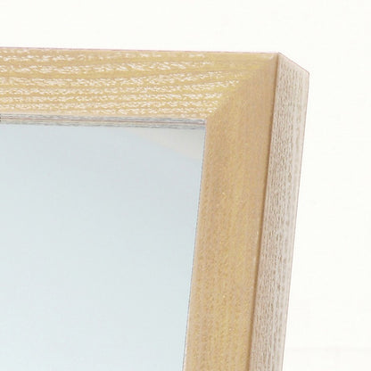 スタンドミラー インセットミラー 飛散防止対策 姿見ミラー シンプル 鏡 木製ミラー 全身ミラー(代引不可)