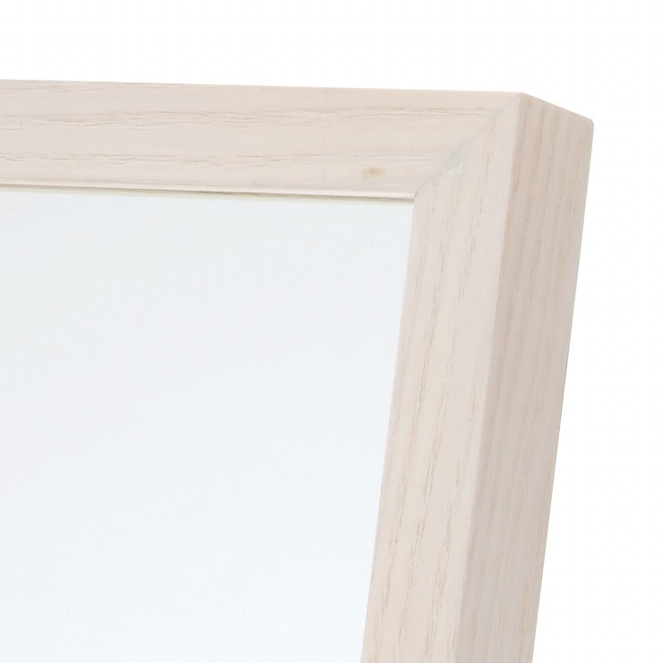 スタンドミラー インセットミラー 飛散防止対策 姿見ミラー シンプル 鏡 木製ミラー 全身ミラー(代引不可)