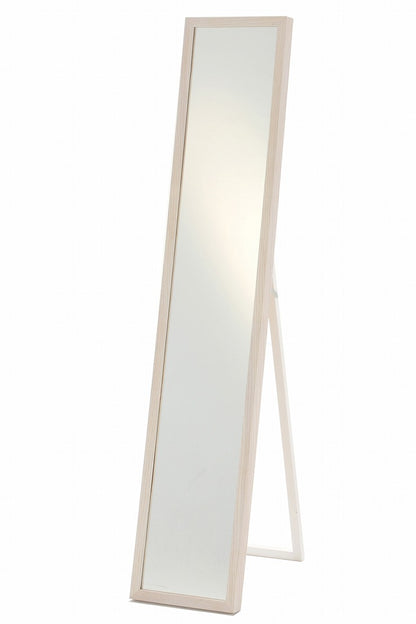 スタンドミラー インセットミラー 飛散防止対策 姿見ミラー シンプル 鏡 木製ミラー 全身ミラー(代引不可)