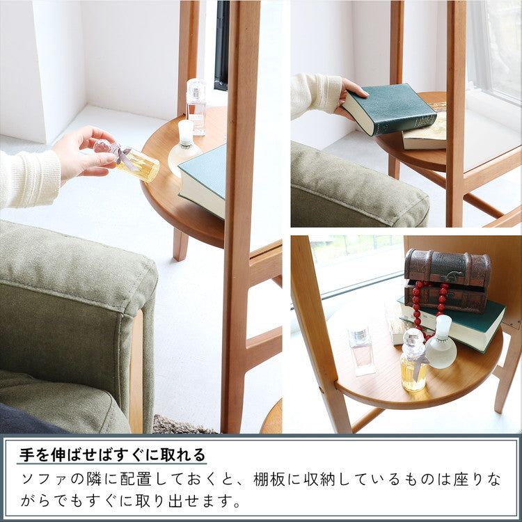 ミラーハンガー チャール スタイルミラー 飛散防止 収納付きミラー ハンガーラック 収納家具 コートハンガー 玄関収納 リビング収納 おしゃれ おすすめ かわいい インテリア 北欧 コンパクト(代引不可)