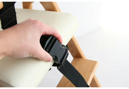 折りたたみ キッズチェア 持ち運び 子ども用 キッズ用 ハイチェア ハイタイプ 天然木 ダイニング 安全 ダイニングチェア アイボリー おしゃれ かわいい(代引不可)