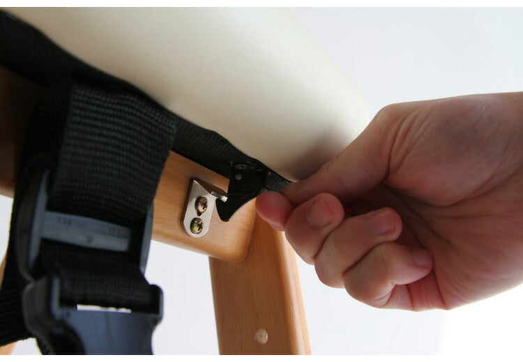 折りたたみ キッズチェア 持ち運び 子ども用 キッズ用 ハイチェア ハイタイプ 天然木 ダイニング 安全 ダイニングチェア アイボリー おしゃれ かわいい(代引不可)