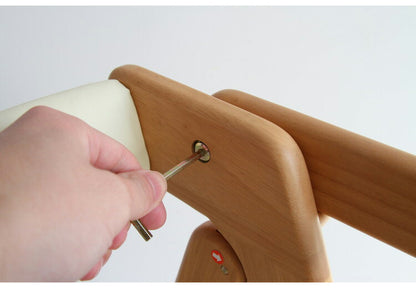 折りたたみ キッズチェア 持ち運び 子ども用 キッズ用 ハイチェア ハイタイプ 天然木 ダイニング 安全 ダイニングチェア アイボリー おしゃれ かわいい(代引不可)