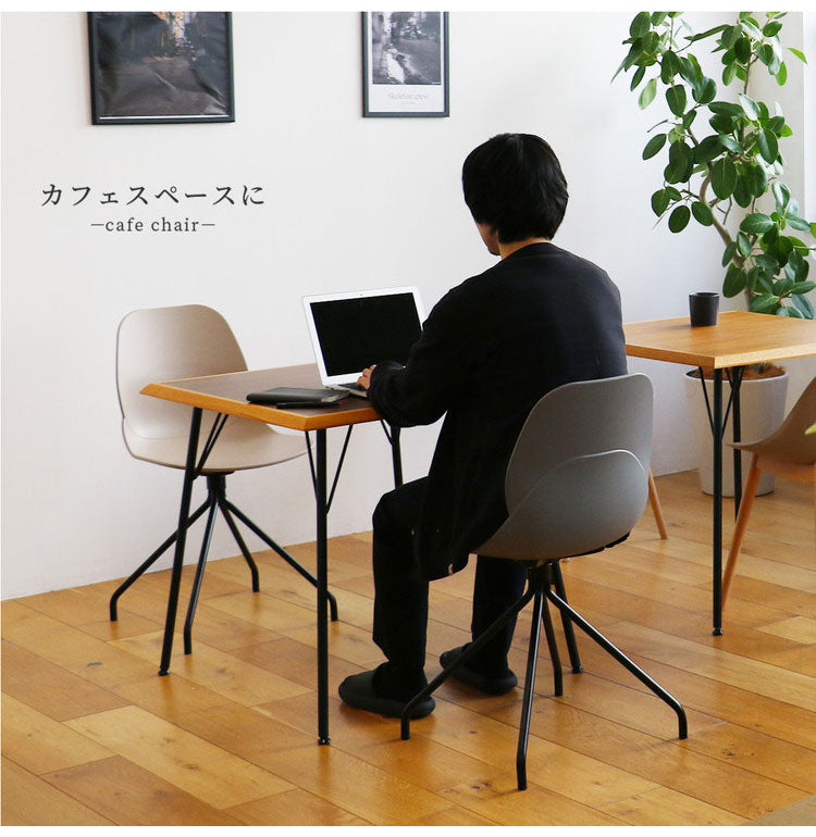 チェア オフィスチェアー カフェチェア ワークチェア コンパクト 北欧 シンプル コンパクト 軽量 一体成型 おしゃれ おすすめ リモートワーク 在宅 Chair 02 -steel- OFC-3718(代引不可)
