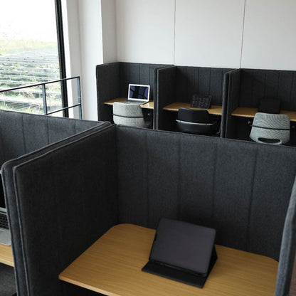 ブースデスク パーソナルデスク 幅88 奥行65.5 高さ123.5cm パソコンデスク 個人用 オフィス リモートワーク デスク 勉強机 プライバシー 目隠し 仕切り パーテーション 作業 集中(代引不可)