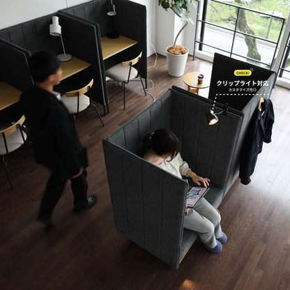 ブースデスク パーソナルデスク 幅88 奥行65.5 高さ123.5cm パソコンデスク 個人用 オフィス リモートワーク デスク 勉強机 プライバシー 目隠し 仕切り パーテーション 作業 集中(代引不可)