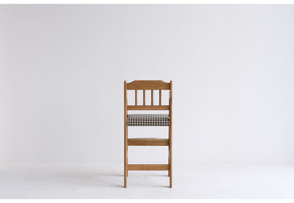 キッズチェア ハイタイプ 天然木 ハイチェア チェック 子ども用 こども キッズ用 椅子 いす イス ベビーチェア 木製 テーブル ダイニング 赤ちゃん お子様(代引不可)