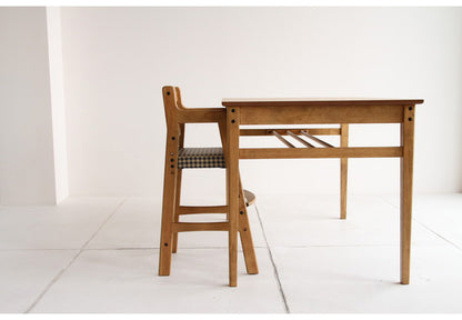 キッズチェア ハイタイプ 天然木 ハイチェア チェック 子ども用 こども キッズ用 椅子 いす イス ベビーチェア 木製 テーブル ダイニング 赤ちゃん お子様(代引不可)