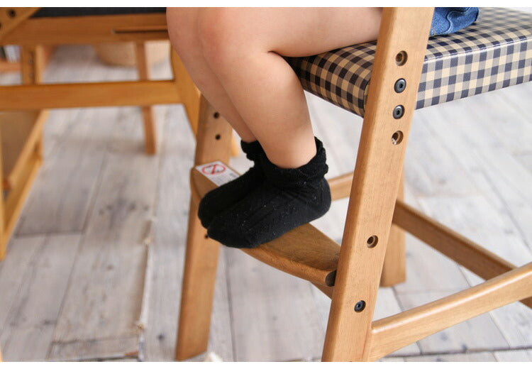 キッズチェア ハイタイプ 天然木 ハイチェア チェック 子ども用 こども キッズ用 椅子 いす イス ベビーチェア 木製 テーブル ダイニング 赤ちゃん お子様(代引不可)