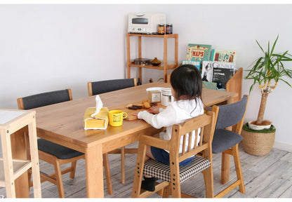 キッズチェア ハイタイプ 天然木 ハイチェア チェック 子ども用 こども キッズ用 椅子 いす イス ベビーチェア 木製 テーブル ダイニング 赤ちゃん お子様(代引不可)