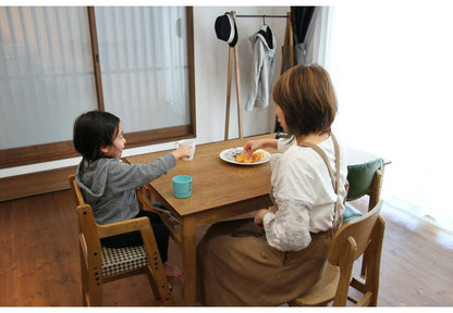 キッズチェア ハイタイプ 天然木 ハイチェア チェック 子ども用 こども キッズ用 椅子 いす イス ベビーチェア 木製 テーブル ダイニング 赤ちゃん お子様(代引不可)