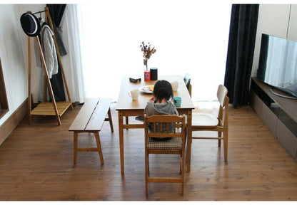 キッズチェア ハイタイプ 天然木 ハイチェア チェック 子ども用 こども キッズ用 椅子 いす イス ベビーチェア 木製 テーブル ダイニング 赤ちゃん お子様(代引不可)