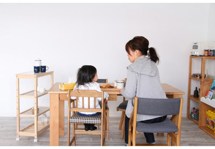 キッズチェア ハイタイプ 天然木 ハイチェア チェック 子ども用 こども キッズ用 椅子 いす イス ベビーチェア 木製 テーブル ダイニング 赤ちゃん お子様(代引不可)