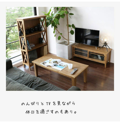 テレビボード 幅105cm 天然木 テレビ台 取っ手 スチール TV台 TVラック ローボード シンプル 木製 おしゃれ 北欧 オーク材 テレビラック TVボード ナチュラル(代引不可)