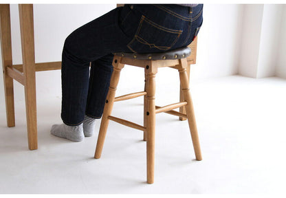 スツール ロースツール ヴィンテージ お手入れ簡単 子供椅子 いす イス 天然木 レトロ おしゃれ 北欧 かわいい ウッドチェア チェア 玄関 リビング カフェ ブラウン(代引不可)