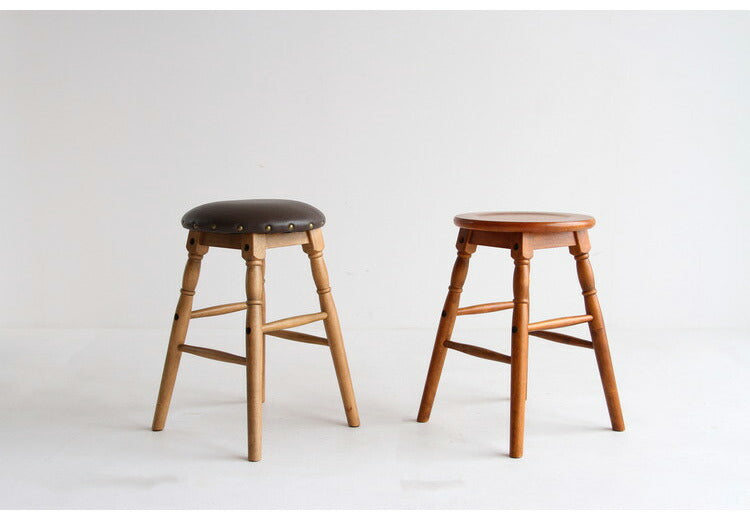 スツール ロースツール ヴィンテージ お手入れ簡単 子供椅子 いす イス 天然木 レトロ おしゃれ 北欧 かわいい ウッドチェア チェア 玄関 リビング カフェ ブラウン(代引不可)