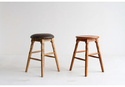 スツール ロースツール ヴィンテージ お手入れ簡単 子供椅子 いす イス 天然木 レトロ おしゃれ 北欧 かわいい ウッドチェア チェア 玄関 リビング カフェ ブラウン(代引不可)