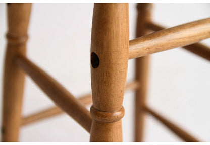 スツール ハイスツール ヴィンテージ お手入れ簡単 子供椅子 いす イス 天然木 レトロ おしゃれ 北欧 かわいい ウッドチェア チェア 玄関 リビング カフェ ブラウン(代引不可)