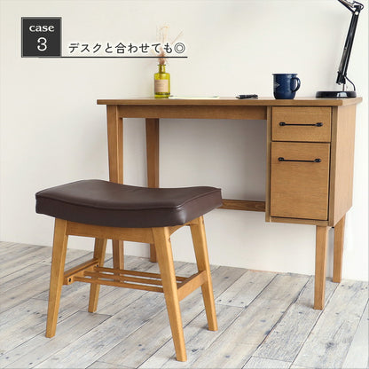 オットマン スツール ヴィンテージ 天然木 ワイピング加工 コーデュロイ PVC ブラウン レトロ オールド 上質 コンパクト 棚板付き 収納 新生活 コンパクト インテリア 北欧 おしゃれ イス 椅子 チェア(代引不可)