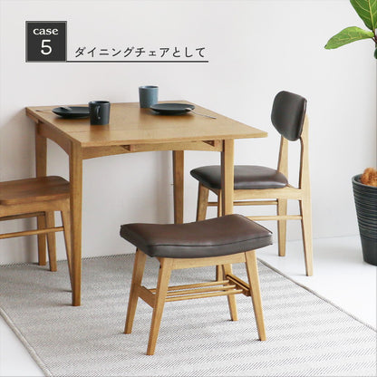 オットマン スツール ヴィンテージ 天然木 ワイピング加工 コーデュロイ PVC ブラウン レトロ オールド 上質 コンパクト 棚板付き 収納 新生活 コンパクト インテリア 北欧 おしゃれ イス 椅子 チェア(代引不可)