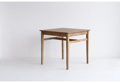 ダイニングテーブル 幅75cm 正方形 天然木 コンパクト おしゃれ 北欧 ナチュラル シンプル 2人用 オーク材 一人暮らし 新生活 カフェ風 木製 2人掛け 木目調(代引不可)