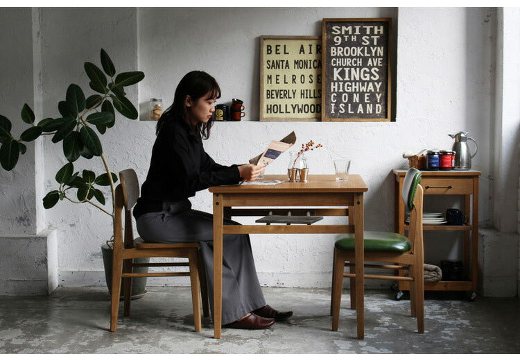 ダイニングテーブル 幅75cm 正方形 天然木 コンパクト おしゃれ 北欧 ナチュラル シンプル 2人用 オーク材 一人暮らし 新生活 カフェ風 木製 2人掛け 木目調(代引不可)