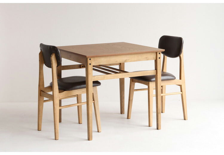 ダイニングテーブル 幅75cm 正方形 天然木 コンパクト おしゃれ 北欧 ナチュラル シンプル 2人用 オーク材 一人暮らし 新生活 カフェ風 木製 2人掛け 木目調(代引不可)