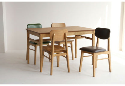 ダイニングテーブル 幅120cm 長方形 天然木 コンパクト おしゃれ 北欧 ナチュラル シンプル 2人用 オーク材 一人暮らし 新生活 カフェ風 木製 2人掛け 木目調(代引不可)