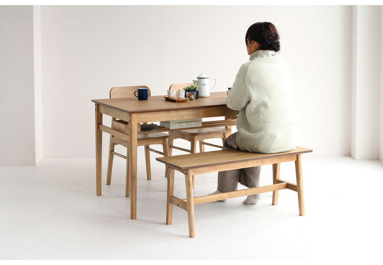 ダイニングテーブル 幅120cm 長方形 天然木 コンパクト おしゃれ 北欧 ナチュラル シンプル 2人用 オーク材 一人暮らし 新生活 カフェ風 木製 2人掛け 木目調(代引不可)