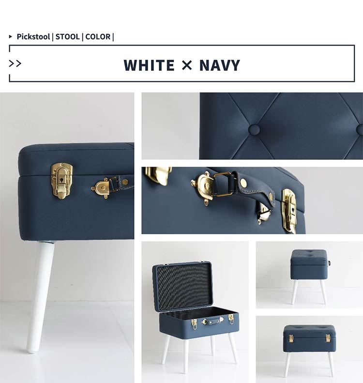 トランクスツール デザイン収納スツール 選べる6色 かわいい 天然木脚 ファブリック/PUレザー 玄関収納 ベンチ 収納ボックス 収納ケース 椅子 チェア 可愛い おしゃれ(代引不可)