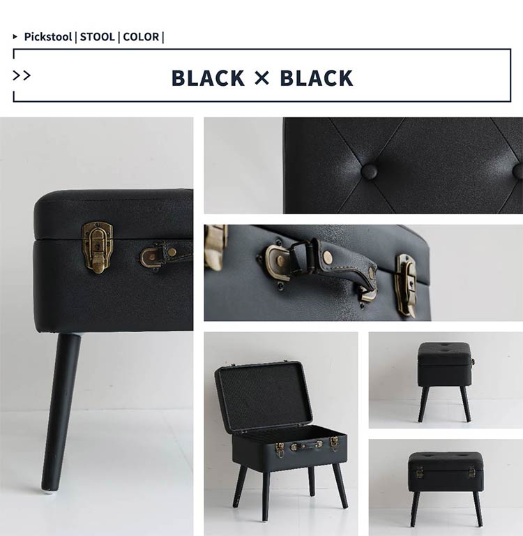 トランクスツール デザイン収納スツール 選べる6色 かわいい 天然木脚 ファブリック/PUレザー 玄関収納 ベンチ 収納ボックス 収納ケース 椅子 チェア 可愛い おしゃれ(代引不可)