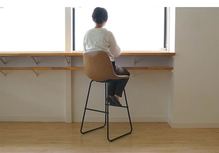 カウンターチェア 背もたれ付き バーチェア バースツール ハイスツール ハイチェア おしゃれ 椅子 イス スツール レザー調 アイアン スチール ヴィンテージ調 カフェ風 おしゃれ(代引不可)