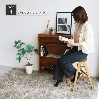 スツール 折りたたみ 幅42 奥行40 高さ60.5cm ハイチェア 木脚 天然木 コンパクト 折り畳み式 カウンターチェア ヴィンテージ風 リビング ダイニング ワンルーム 玄関 椅子 折りたたみ椅子 ST-3748(代引不可)