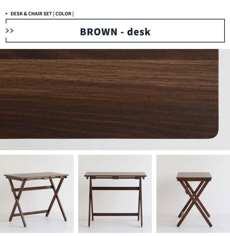 デスク チェア セット 折りたたみ デスクセット PCデスク フォールディングデスク フォールディングチェア 完成品 おしゃれ 北欧 かわいい 折り畳み シンプル(代引不可)
