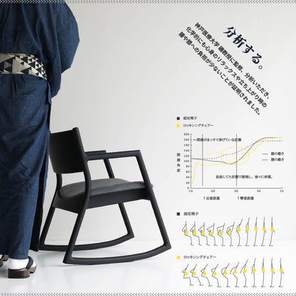 ロッキングチェア アームチェア 幅54cm 日本製 完成品 天然木 木製 おしゃれ 北欧 ヴィンテージ いす 椅子 イス リビング リラックス 1人掛け 1人用(代引不可)