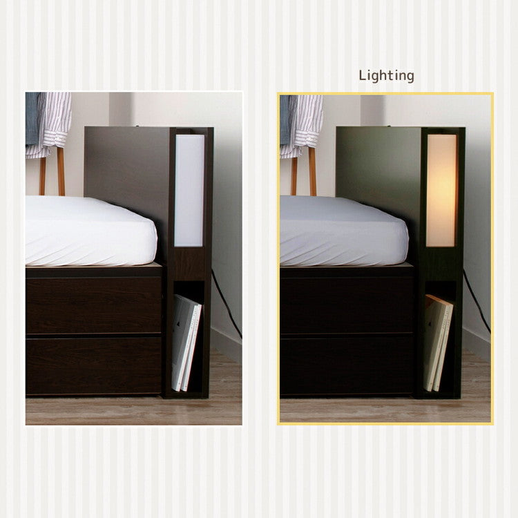 ベッド シングルショート 収納付き 日本製 フレームのみ 大容量 ベッドフレーム 木製 引き出し付き 収納ベッド 木製ベッド シンプル インテリア 北欧 おしゃれ かわいい(代引不可)