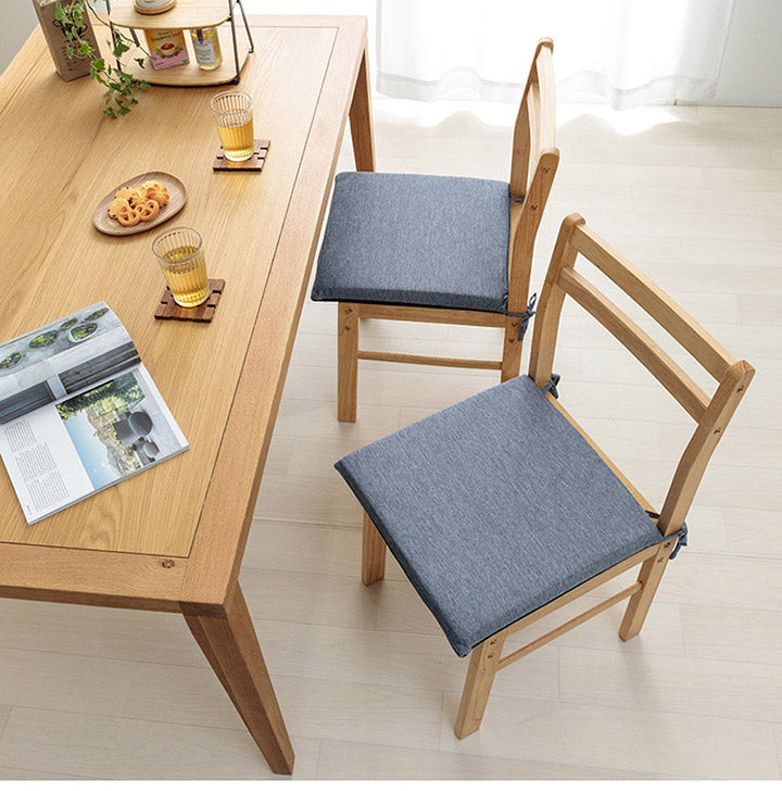 クッション 約40×40cm 接触冷感 洗える 椅子 シート 冷感 ひんやり イケヒコ フロスト シート シンプル メッシュ ネイビー ひも付き ズレにくい(代引不可)