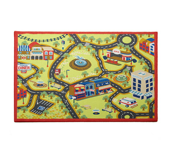 ラグ デスクカーペット 110×133cm ラグマット 絨毯 マット ラグカーペット 男の子 ロード 北欧 西海岸 カーペット おしゃれ かわいい 秋 冬 用 ホットカーペット対応 子供 プレゼント 子育て 学習用(代引不可)