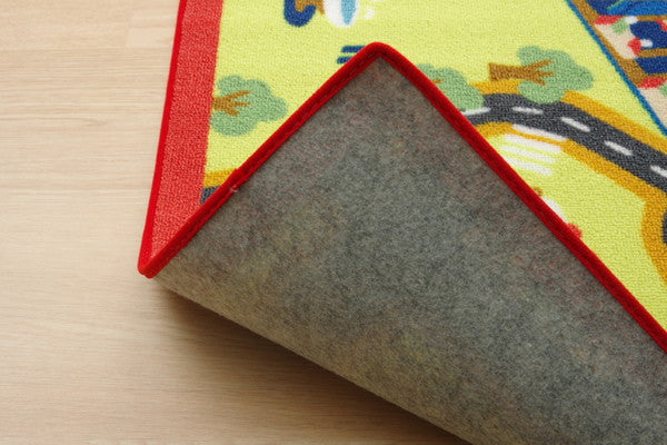 ラグ デスクカーペット 110×133cm ラグマット 絨毯 マット ラグカーペット 男の子 ロード 北欧 西海岸 カーペット おしゃれ かわいい 秋 冬 用 ホットカーペット対応 子供 プレゼント 子育て 学習用(代引不可)