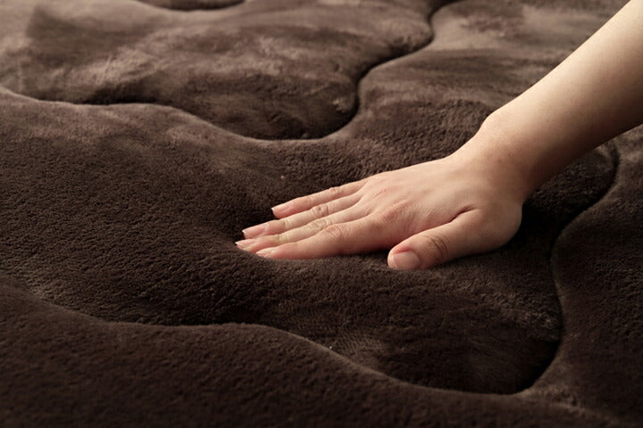 ラグ こたつ敷き布団 長方形大 幅広ラグ 約220×300cm 無地 敷き物 こたつ敷き ボリュームタイプ(代引不可)