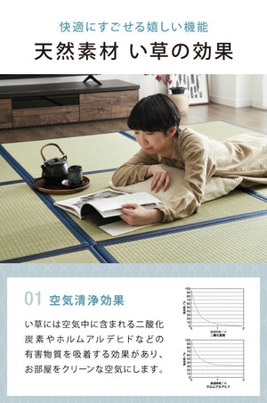 国産 い草 置き畳 ユニット畳 82×82cm 6枚セット 日本製 半畳 畳 ユニット 畳マット藺草 和風 和室 リビング 和家具 簡単 軽量 防音 傷防止 子供部屋 キッズ ふっくら 和モダン(代引不可)