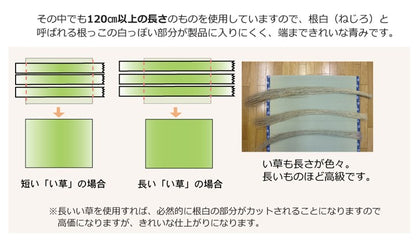 純国産 い草 上敷き 六一間8畳 約370×370cm カーペット 糸引織 『梅花』 敷物 絨毯 じゅうたん マット インテリア 北欧 OK オールシーズン 新生活 シンプル(代引不可)