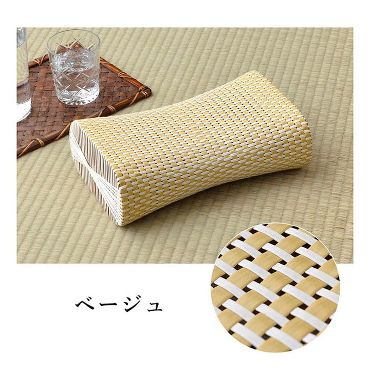 枕 30×20cm 枕 まくら PPまくら PP枕 籐枕風 ピロー 通気性 蒸れない ポリプロピレン 軽い 丈夫 手編み インテリア オールシーズン 寝具 おしゃれ(代引不可)