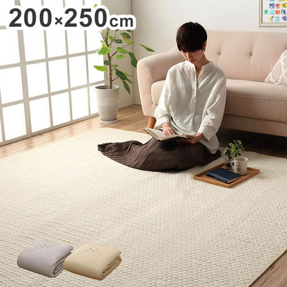 マルチカバー 約200×250cm イブル 寝具 マルチ カバー 綿 100% 洗える ギフト インテリア シンプル 北欧 おしゃれ かわいい オールシーズン もこもこ(代引不可)