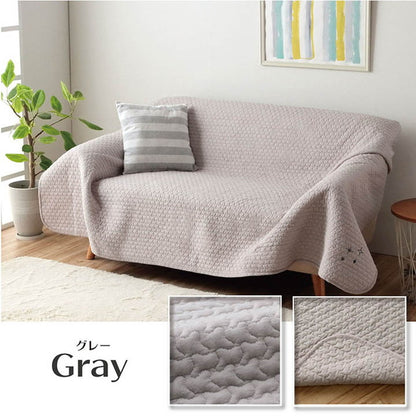 マルチカバー 約200×250cm イブル 寝具 マルチ カバー 綿 100% 洗える ギフト インテリア シンプル 北欧 おしゃれ かわいい オールシーズン もこもこ(代引不可)