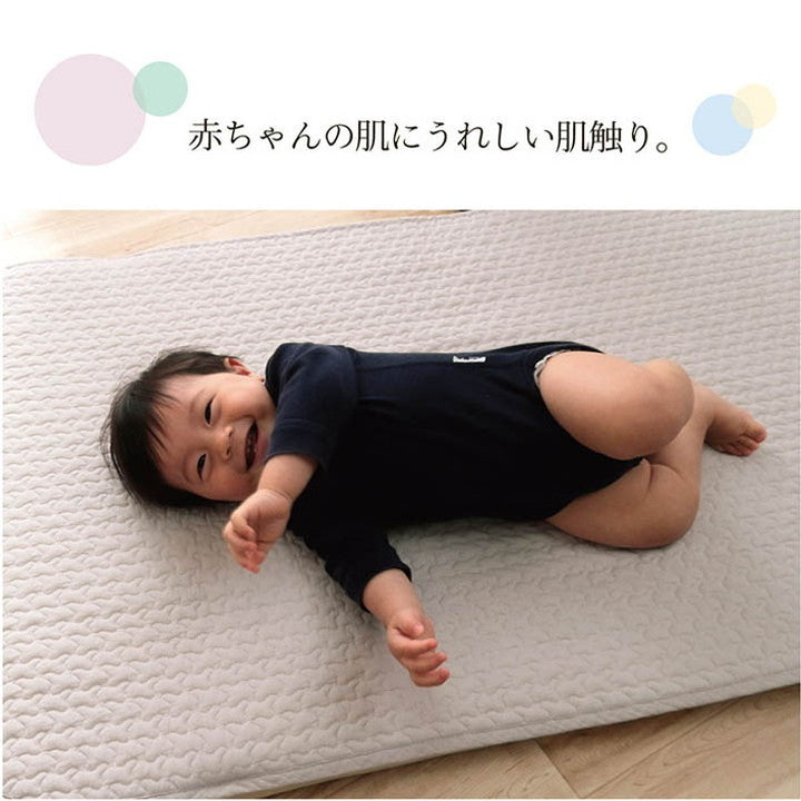 ベビー敷きパッド 70×120cm イブル 洗濯可能 ベビー 寝具 ベビー 子供 赤ちゃん 敷パッド 綿 100% イブル 洗える ギフト インテリア 寝具 オールシーズン おしゃれ(代引不可)