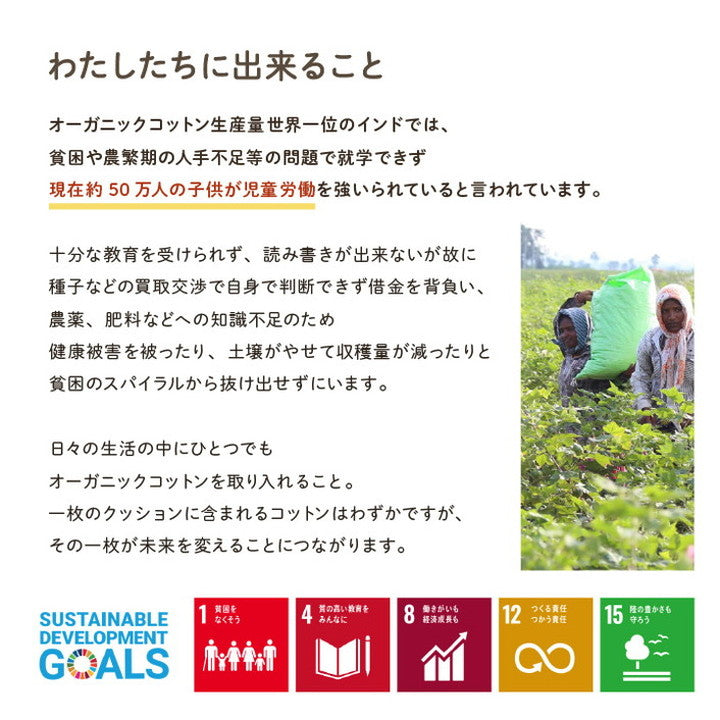 クッション シート長方形 約43×130cm シートクッション 日本製 四角 オーガニックコットン 綿100% 無地 洗える リビング ダイニング チェア イス インテリア 北欧 かわいい 韓国インテリア おしゃれ(代引不可)